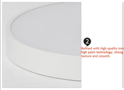 Verthara Premium Slim Round Dimmable LED Ceiling Light with Remote