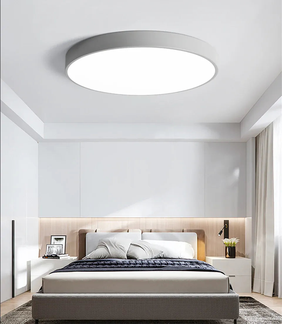 Verthara Premium Slim Round Dimmable LED Ceiling Light with Remote