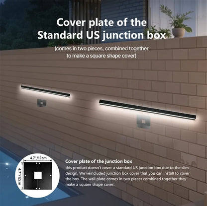 Verthara Premium Smart Dimmable Stainless Steel Outdoor Sconce