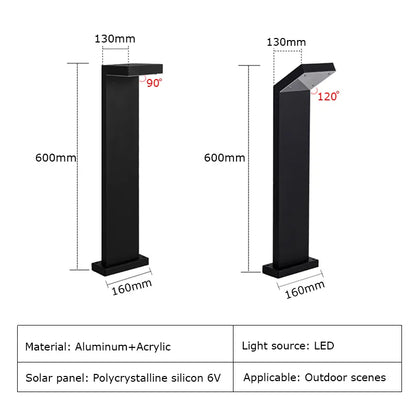 Verthara Premium Solar Aluminium Pathway Garden Lamp