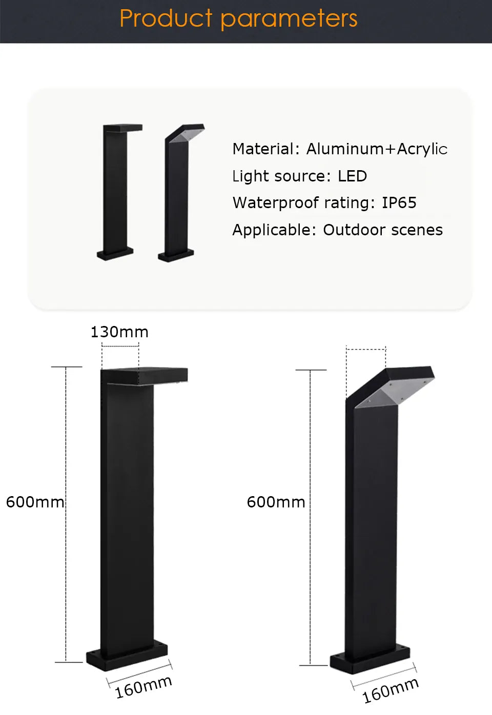 Verthara Premium Solar Aluminium Pathway Garden Lamp