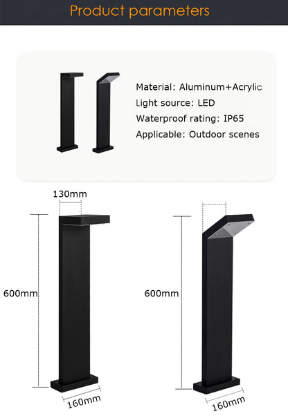 Verthara Premium Solar Aluminium Pathway Garden Lamp
