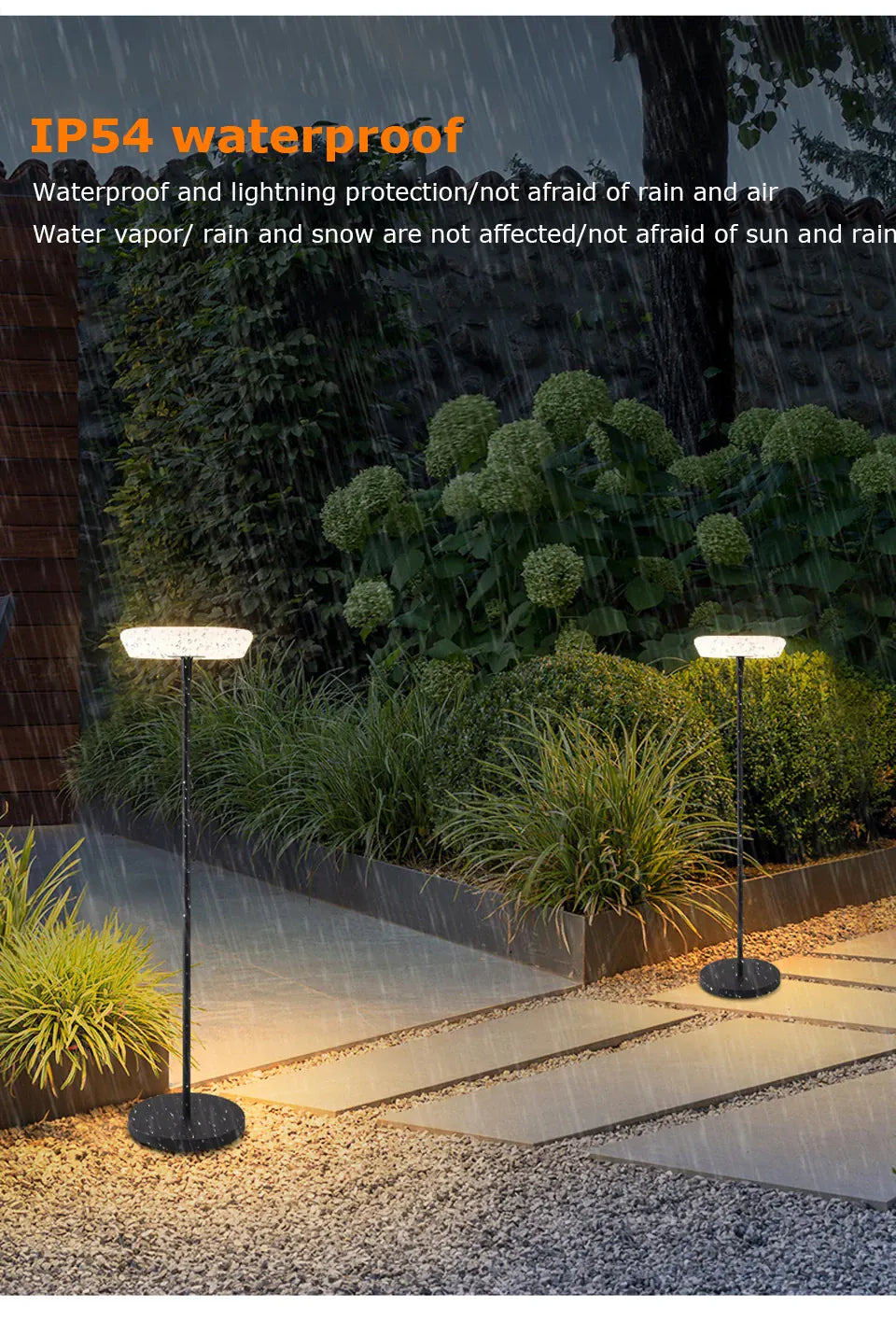 Verthara Premium Solar Cordless Outdoor Floor Lamp