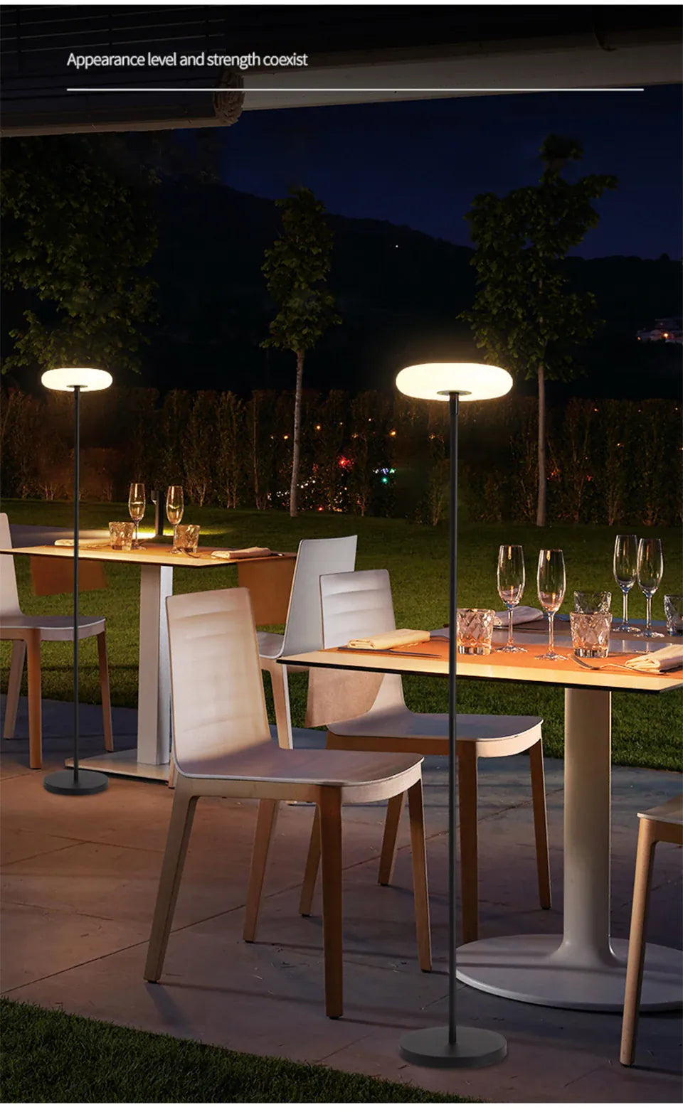Verthara Premium Solar Cordless Outdoor Floor Lamp