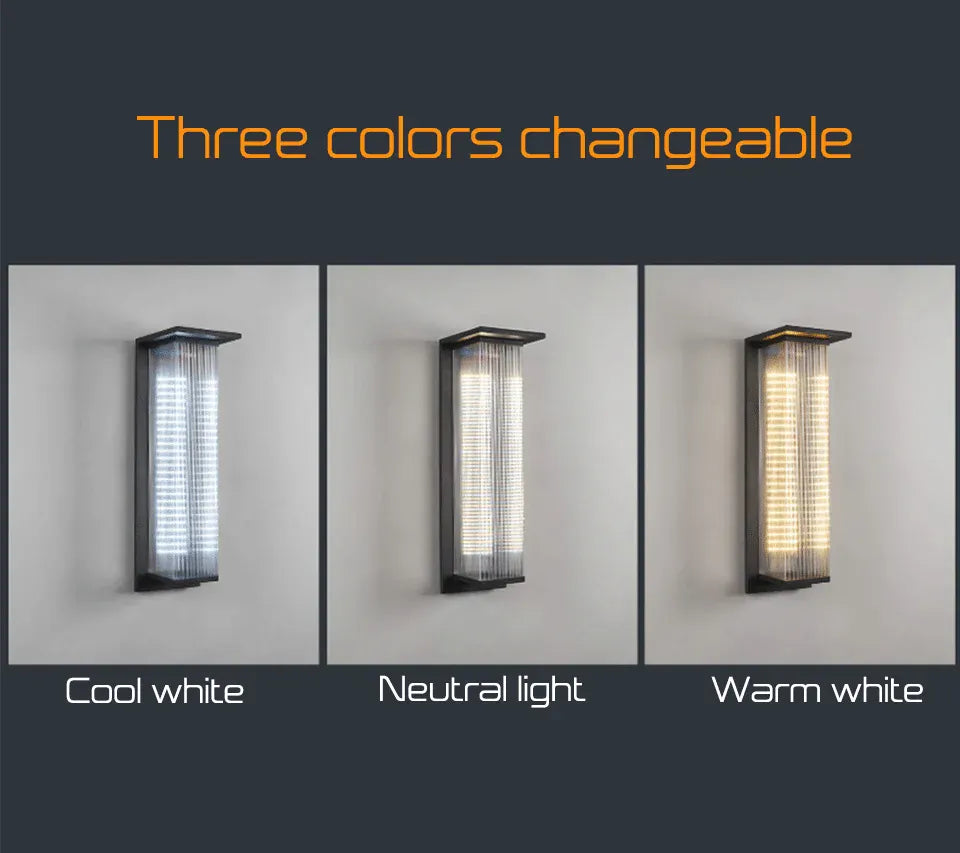 Verthara Premium Solar Dusk-to-Dawn Porch Wall Lantern H60cm