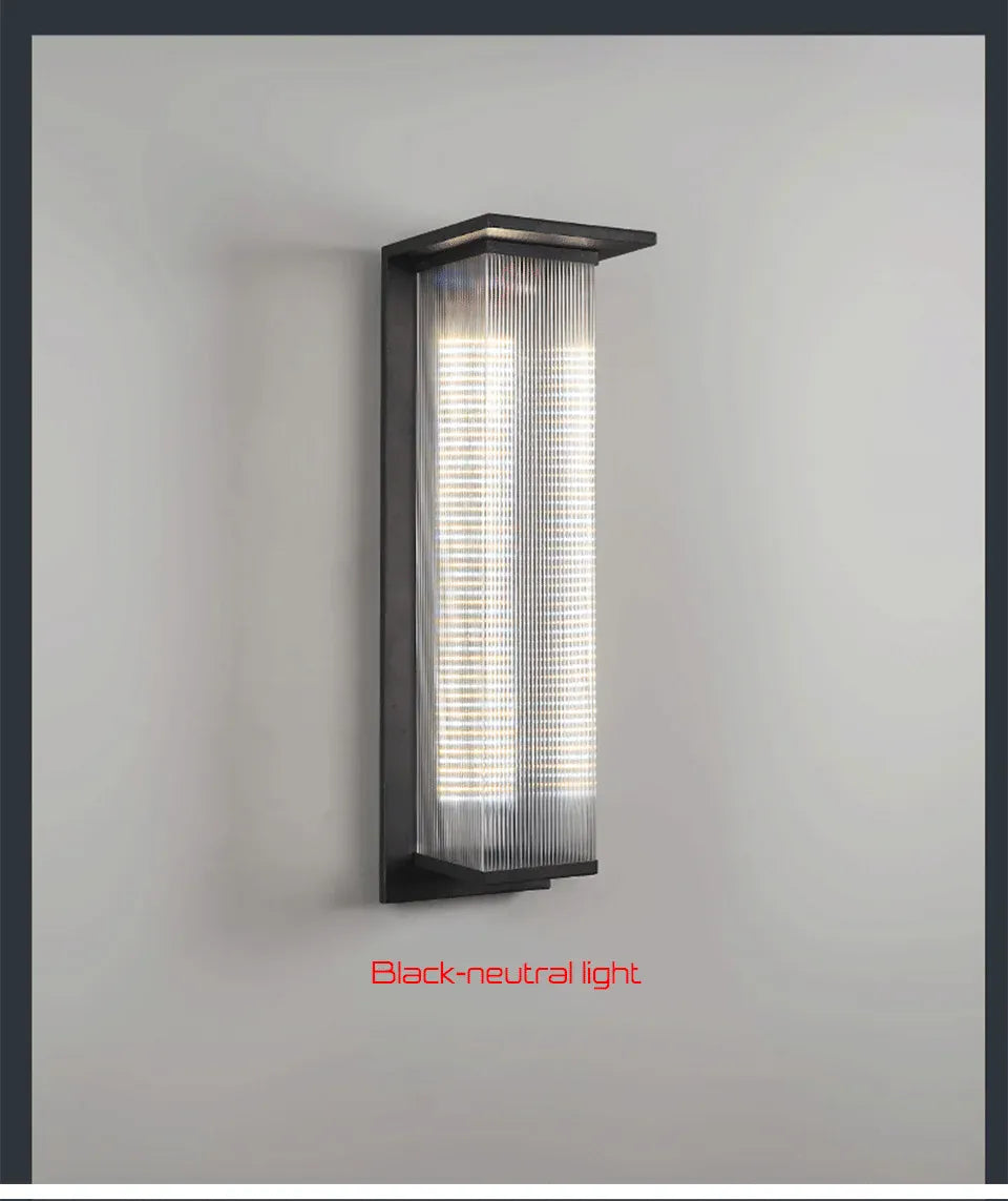 Verthara Premium Solar Dusk-to-Dawn Porch Wall Lantern H60cm