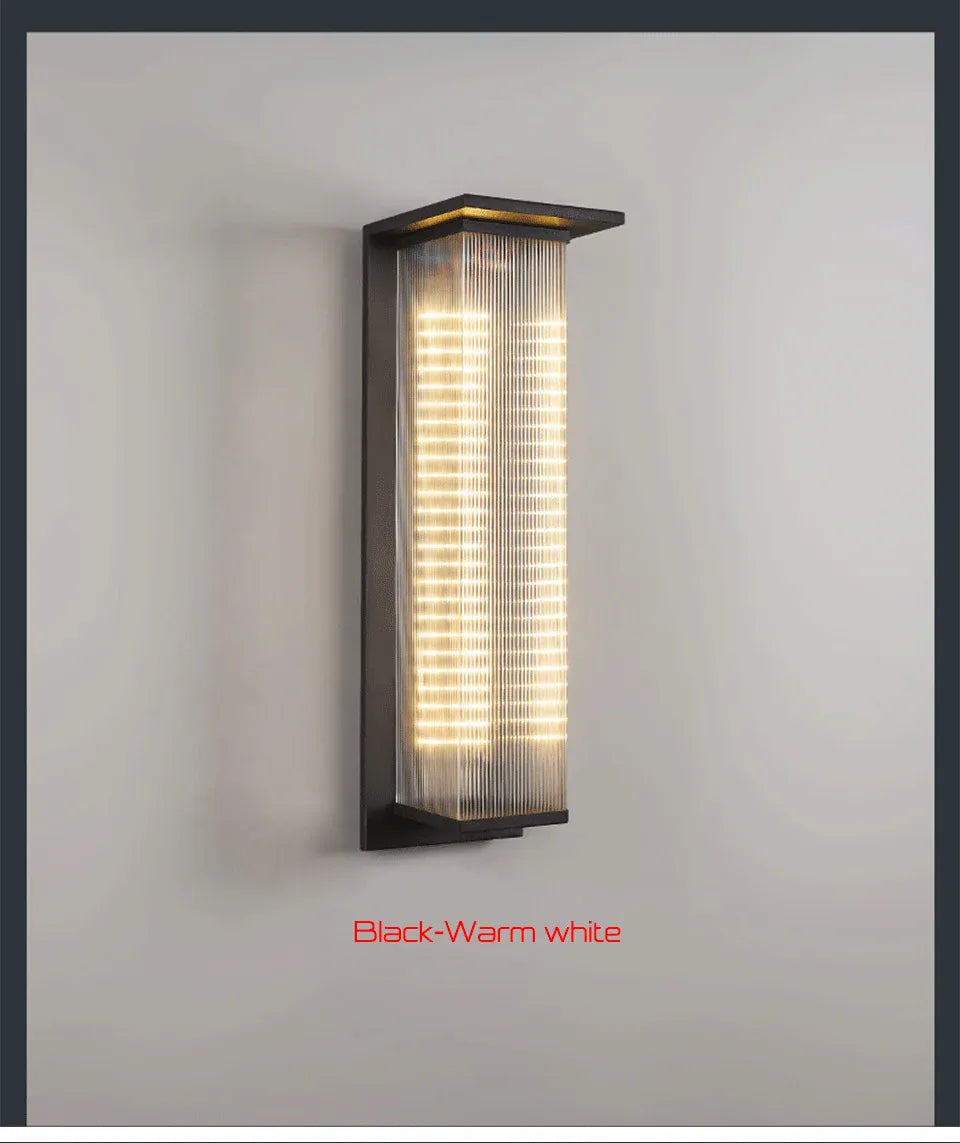 Verthara Premium Solar Dusk-to-Dawn Porch Wall Lantern H60cm