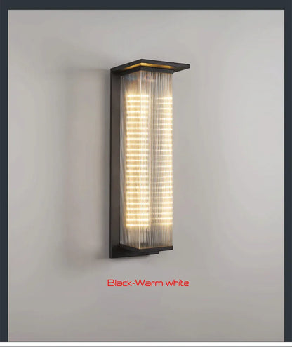 Verthara Premium Solar Dusk-to-Dawn Porch Wall Lantern H60cm