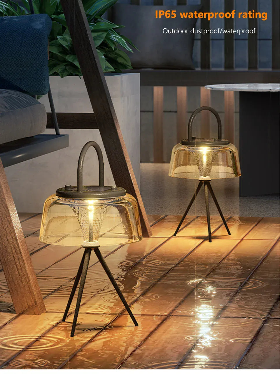 Verthara Premium Solar Hanging Lantern with Handle