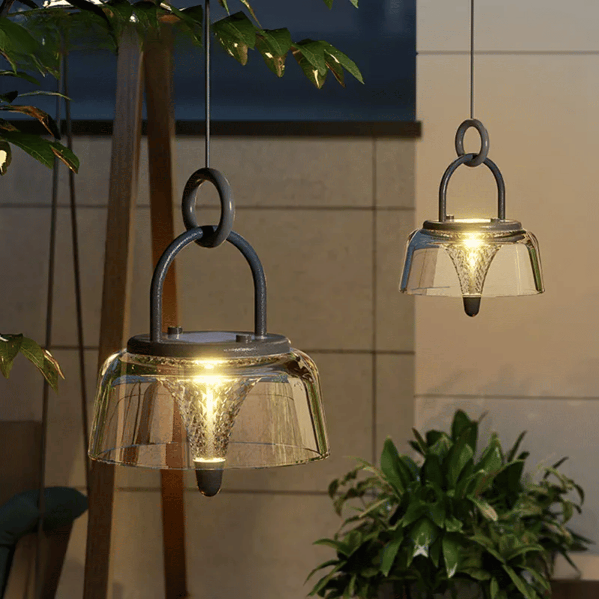 Verthara Premium Solar Hanging Lantern with Handle