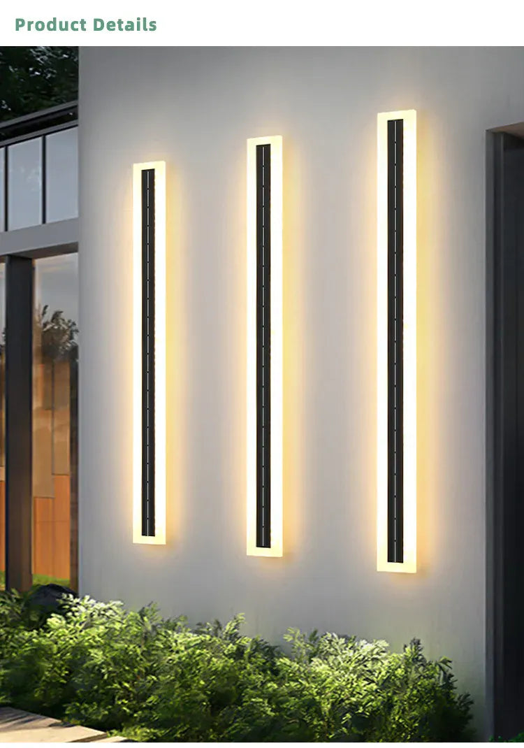 Verthara Premium Solar LED Outdoor Garden Wall Light