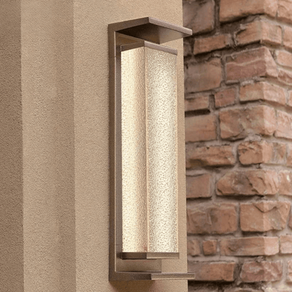 Verthara Premium Solar LED Outdoor Wall Light - Wall-Mounted - Dusk to Dawn - Waterproof - Anti-Rust - Ideal for Patio - Warm White C copper color 100cm