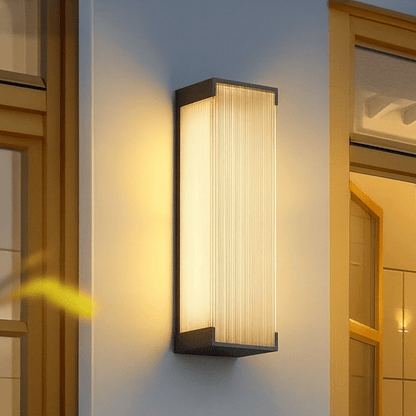 Verthara Premium Solar Outdoor Wall Light – Waterproof Stainless Steel Garden Lantern with Automatic On/Off Sensor for Patios and Balconies D 50cm