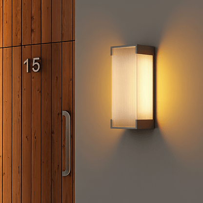 Verthara Premium Solar Outdoor Wall Light – Waterproof Stainless Steel Garden Lantern with Automatic On/Off Sensor for Patios and Balconies C 35cm