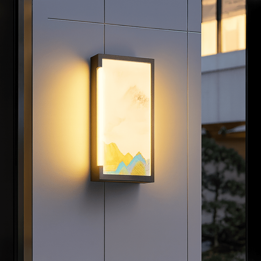 Verthara Premium Solar Outdoor Wall Light – Waterproof Stainless Steel Garden Lantern with Automatic On/Off Sensor for Patios and Balconies B 35cm