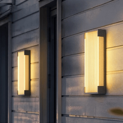 Verthara Premium Solar Outdoor Wall Light – Waterproof Stainless Steel Garden Lantern with Automatic On/Off Sensor for Patios and Balconies A 35cm