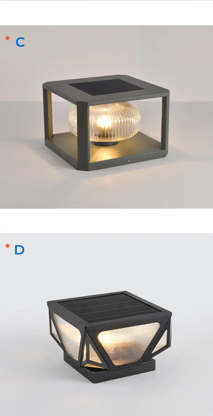Verthara Premium Solar Post Cap Pillar Light