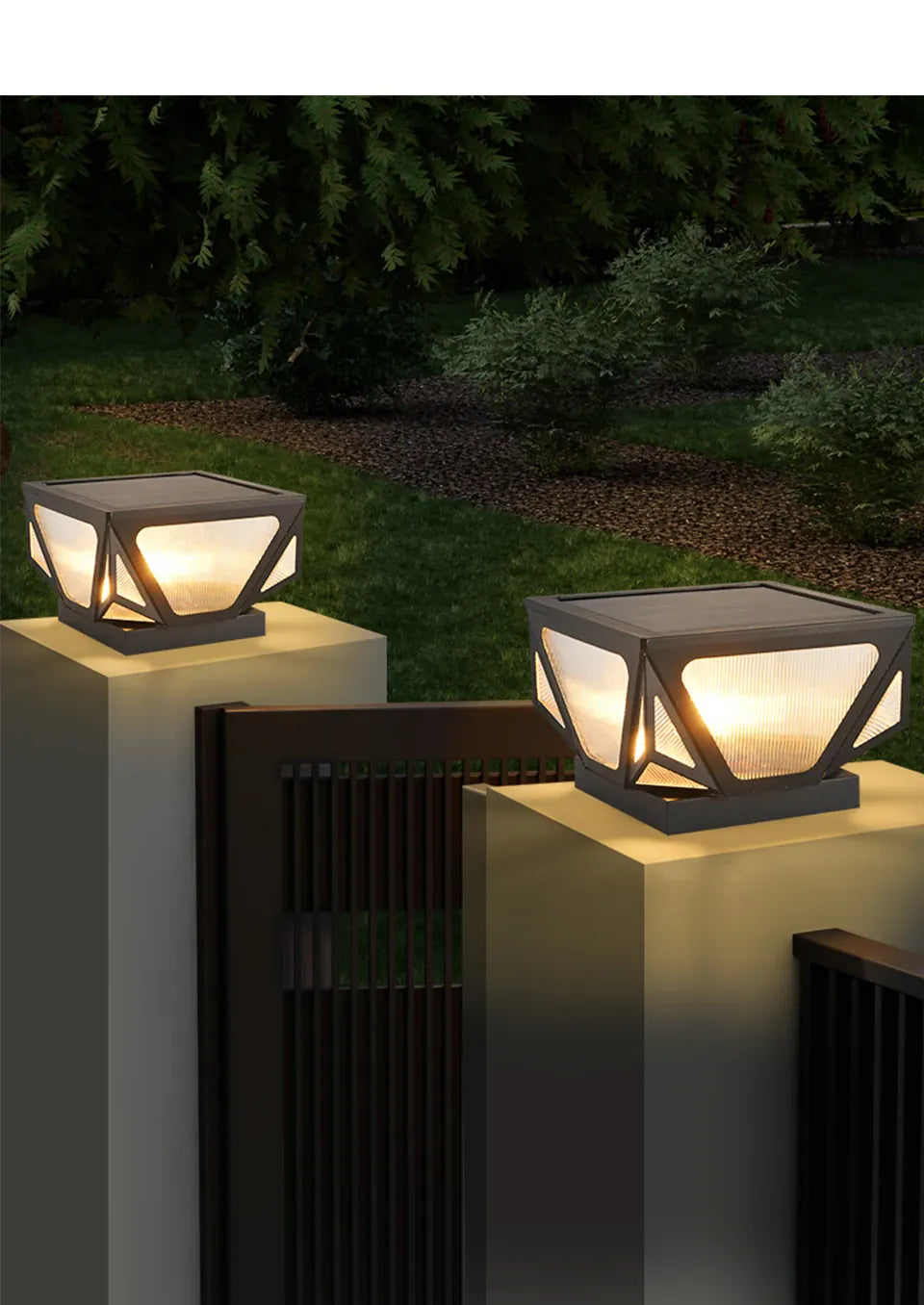 Verthara Premium Solar Post Cap Pillar Light