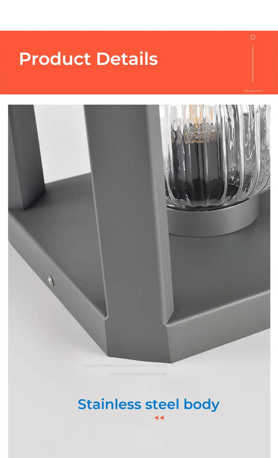 Verthara Premium Solar Post Cap Pillar Light