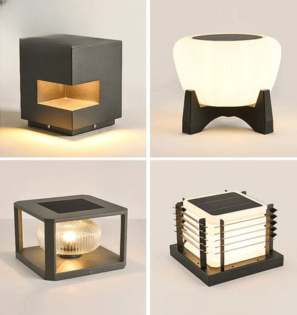 Verthara Premium Solar Post Cap Pillar Light
