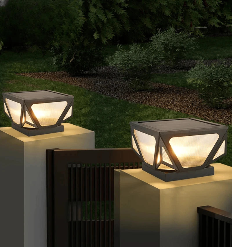 Verthara Premium Solar Post Cap Pillar Light