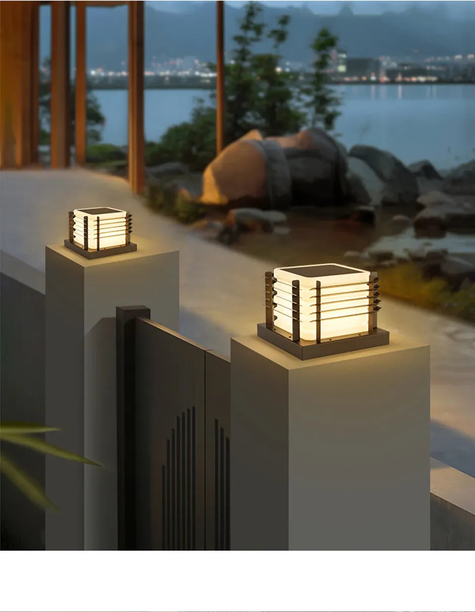 Verthara Premium Solar Post Cap Pillar Light