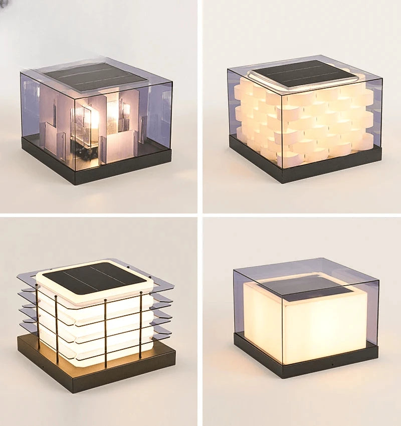 Verthara Premium Solar Post Cap Pillar Light