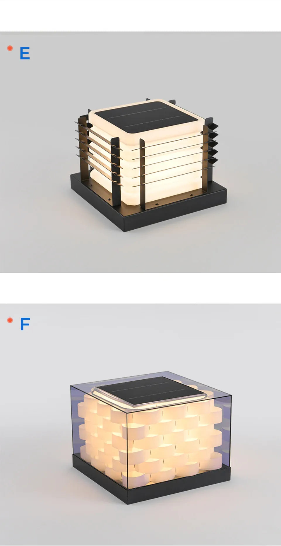 Verthara Premium Solar Post Cap Pillar Light