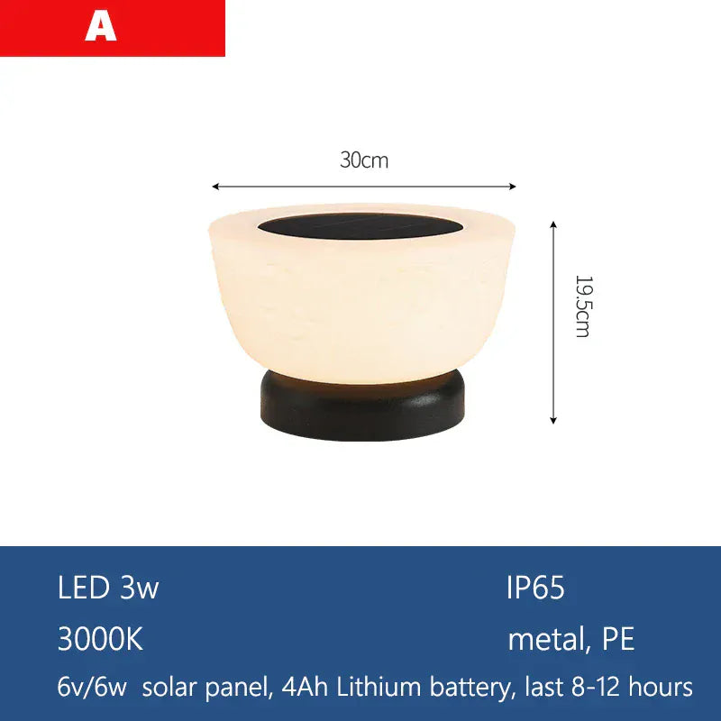 Verthara Premium Solar Post Cap Pillar Light