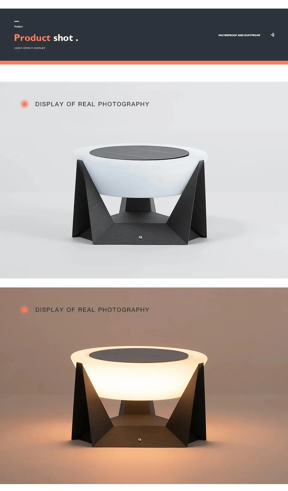 Verthara Premium Solar Post & Pillar Cap Garden Light