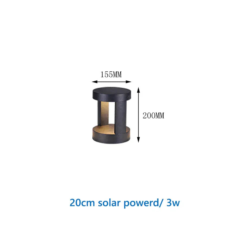 Verthara Premium Solar Powered LED Landscape Light – Waterproof - Auto On/Off - Aluminium - Outdoor Lights for House - 40cm Height H20cm solar / warm white