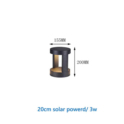 Verthara Premium Solar Powered LED Landscape Light – Waterproof - Auto On/Off - Aluminium - Outdoor Lights for House - 40cm Height H20cm solar / warm white