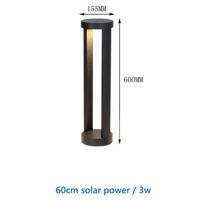 Verthara Premium Solar Powered LED Landscape Light – Waterproof - Auto On/Off - Aluminium - Outdoor Lights for House - 40cm Height H60cm solar / warm white