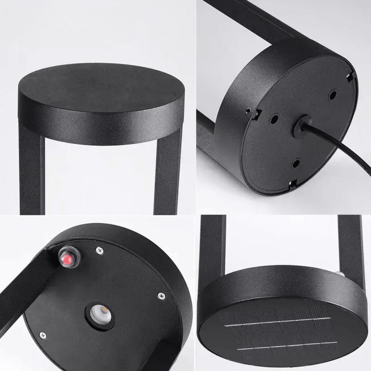 Verthara Premium Solar Powered LED Landscape Light – Waterproof - Auto On/Off - Aluminium - Outdoor Lights for House - 40cm Height