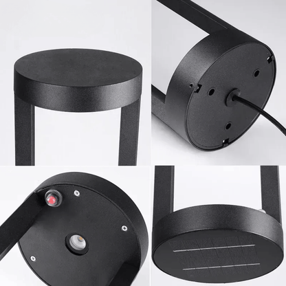 Verthara Premium Solar Powered LED Landscape Light – Waterproof - Auto On/Off - Aluminium - Outdoor Lights for House - 40cm Height