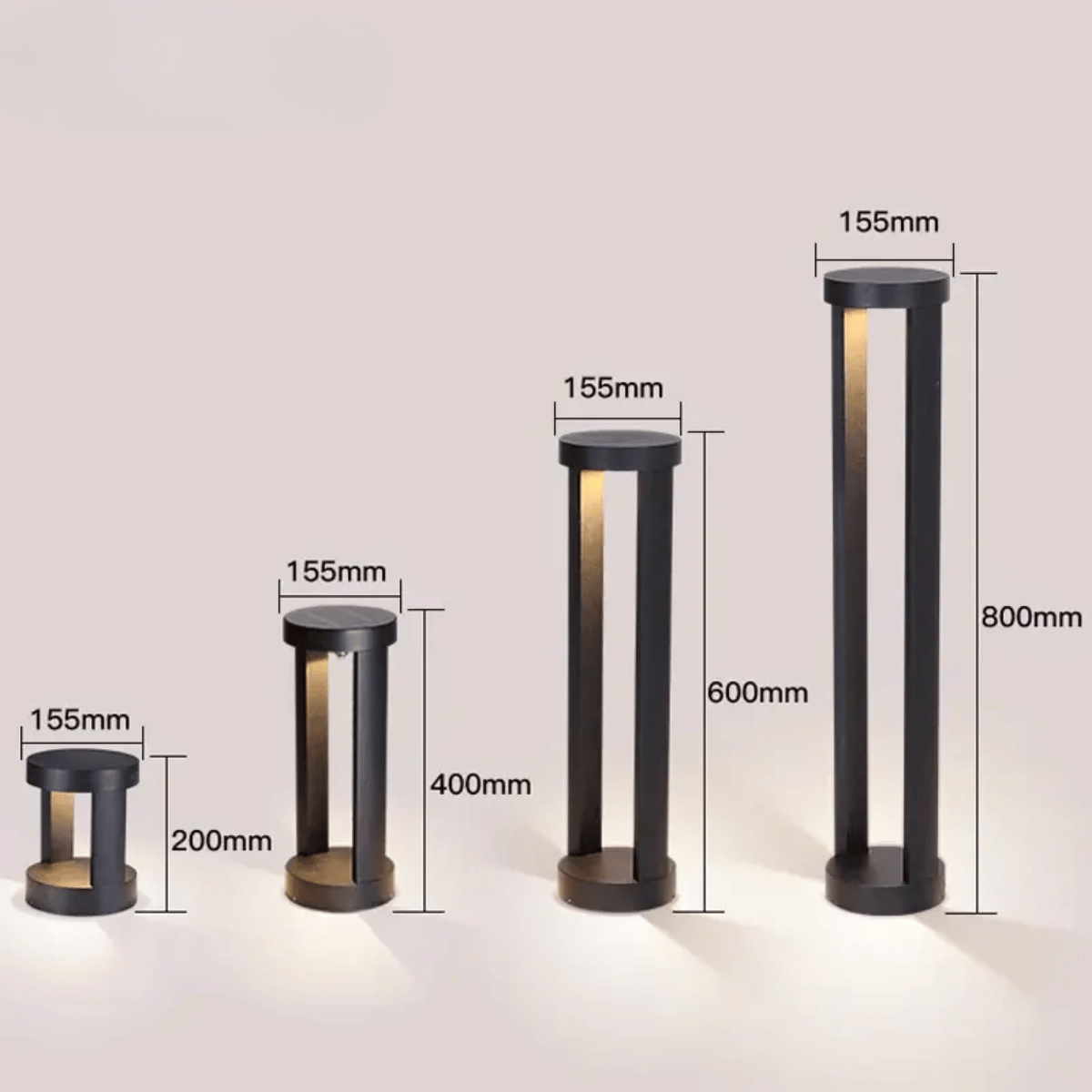 Verthara Premium Solar Powered LED Landscape Light – Waterproof - Auto On/Off - Aluminium - Outdoor Lights for House - 40cm Height