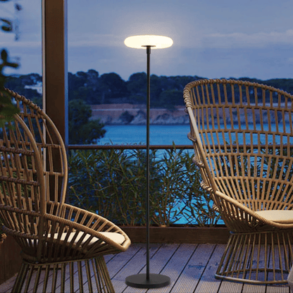 Verthara Premium Solar Powered Outdoor Floor Lamp – Cordless - Height Adjustable - IP54 Waterproof - USB-C Charging - Ideal For Garden And Patio
