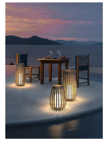 Verthara Premium Solar Rattan Woven Garden Lawn Light