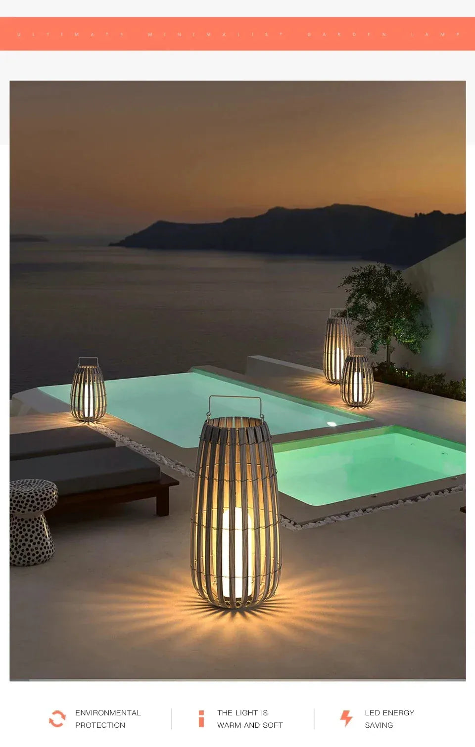 Verthara Premium Solar Rattan Woven Garden Lawn Light