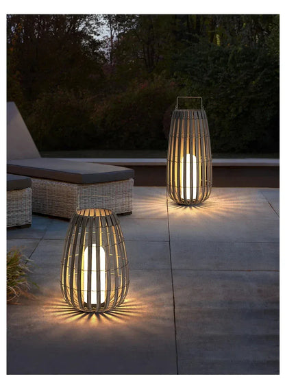 Verthara Premium Solar Rattan Woven Garden Lawn Light