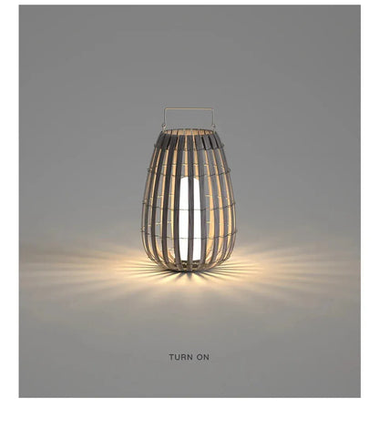 Verthara Premium Solar Rattan Woven Garden Lawn Light