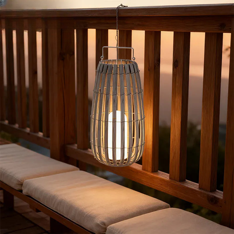Verthara Premium Solar Rattan Woven Garden Lawn Light