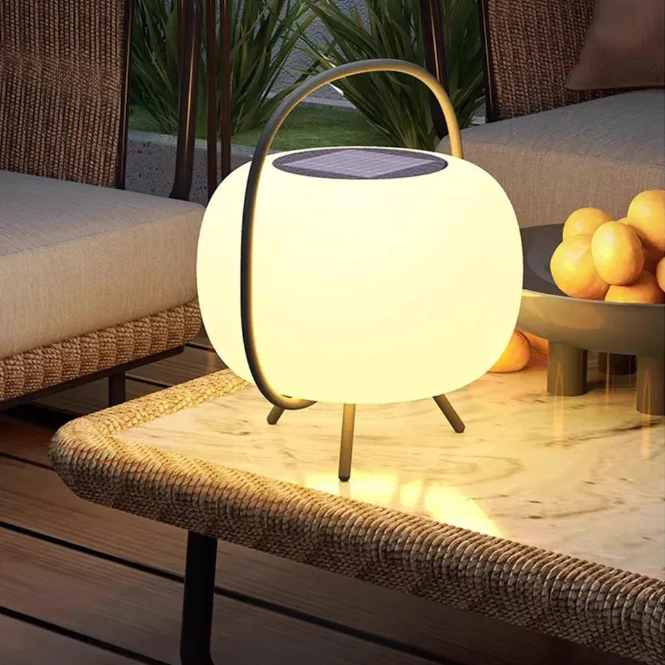 Verthara Premium Solar Rechargeable Camping & Garden Lantern 25cm