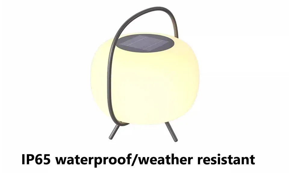 Verthara Premium Solar Rechargeable Camping & Garden Lantern 25cm
