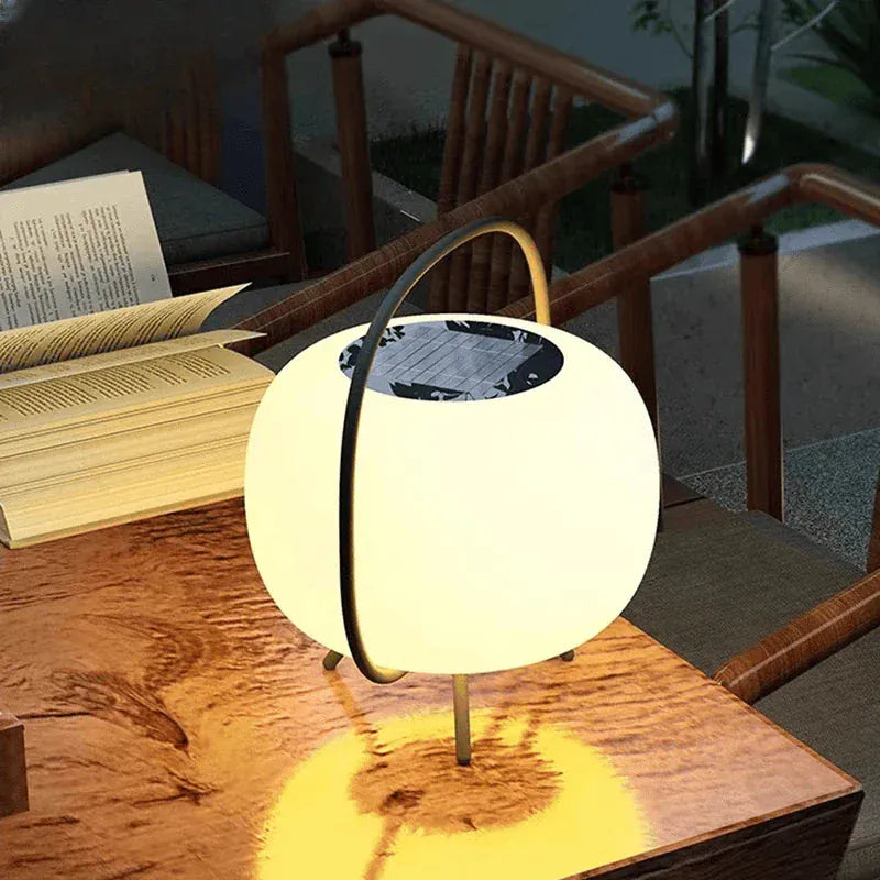 Verthara Premium Solar Rechargeable Camping & Garden Lantern 25cm