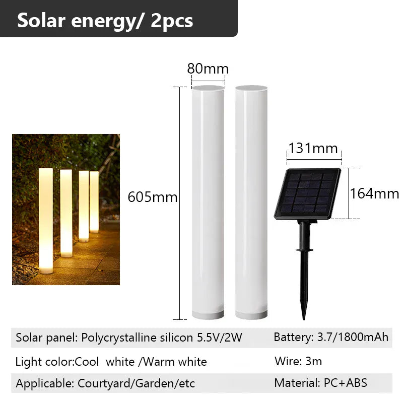 Verthara Premium Solar Spike Garden Path Light One-to-Two