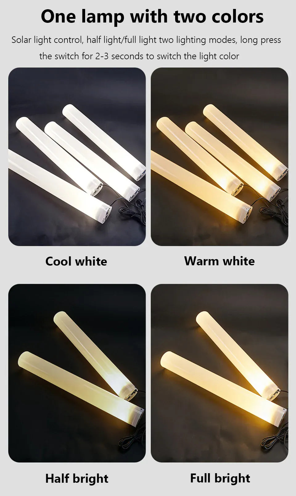 Verthara Premium Solar Spike Garden Path Light