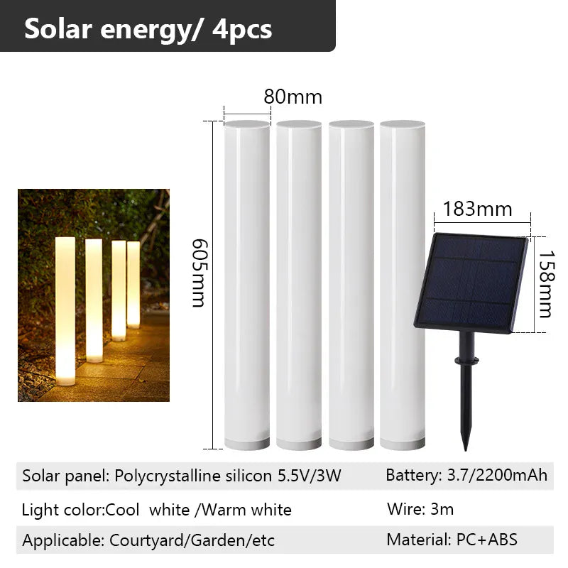 Verthara Premium Solar Spike Garden Path Light One-to-Four