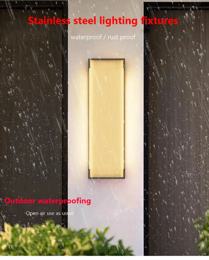 Verthara Premium Solar Stainless Steel Outdoor Wall Light