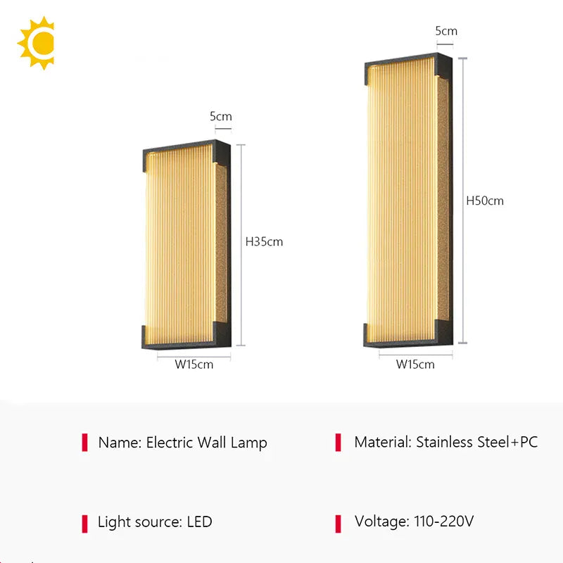 Verthara Premium Solar Stainless Steel Outdoor Wall Light